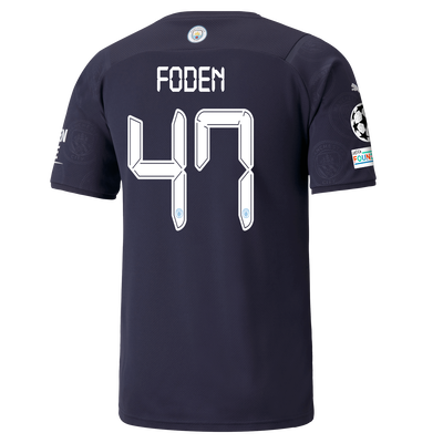 Manchester City 3rd Shirt 21/22 with Phil Foden printing