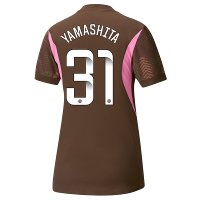 Women's Manchester City Goalkeeper Jersey 2024/25 With YAMASHITA 31 Printing