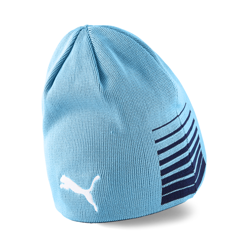 MCFC LW REVERSIBLE BEANIE - navy