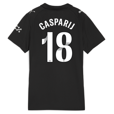 Women's Manchester City Away Jersey 2025/26 With CASPARIJ 18 Printing