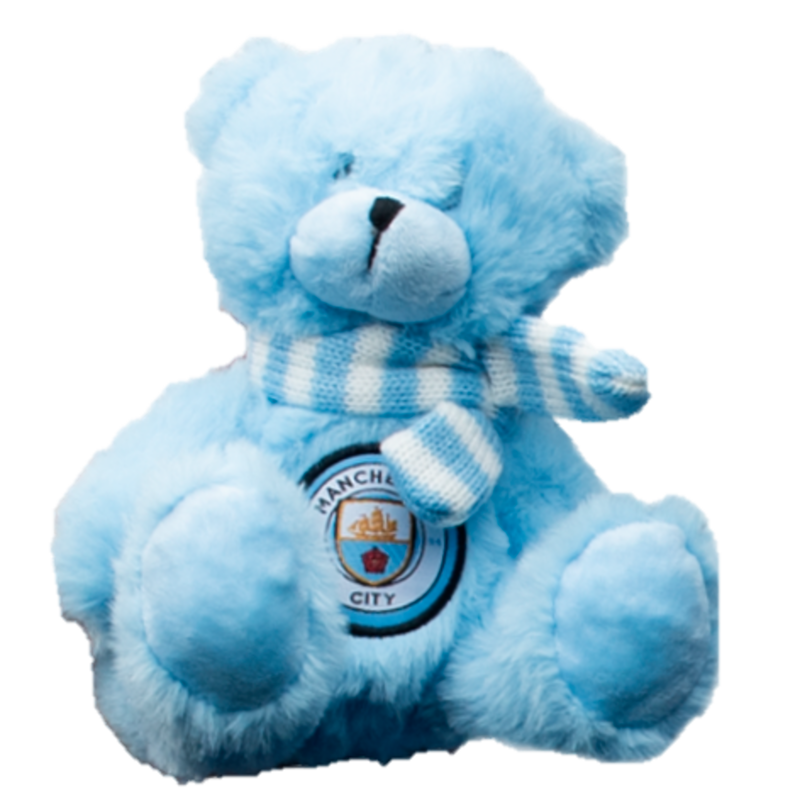 MCFC FW FLUFFY SCARF BEAR - blue