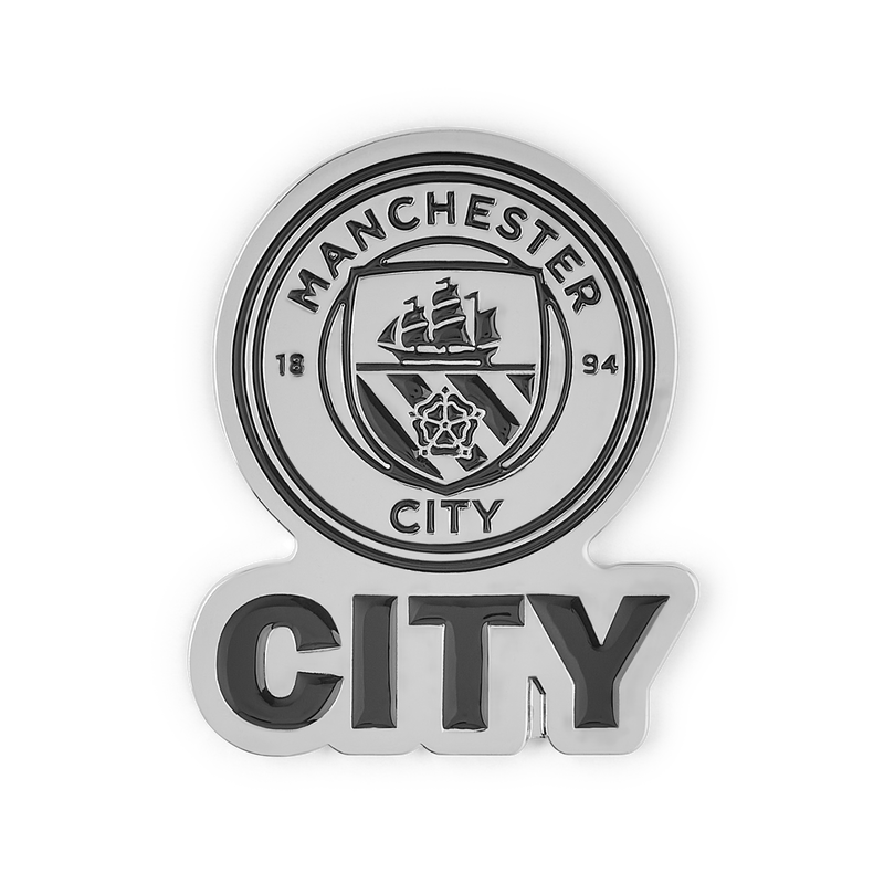 MCFC FW BLACKOUT PIN BADGE - silver