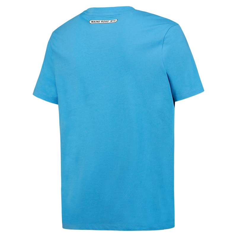 MCFC FW MENS MAINE RD MOSAIC TEE - light blue