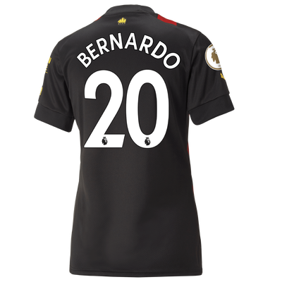 Women's Manchester City Away Jersey 2022/23 with BERNARDO 20 printing
