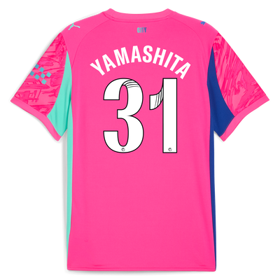 Manchester City Keeper Shirt Kinderen 2025/26 met YAMASHITA 31 bedrukking