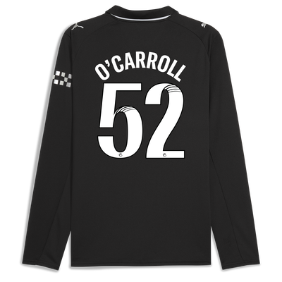 Manchester City Away Jersey 2025/26 Long Sleeve With O'CARROLL 52 Printing