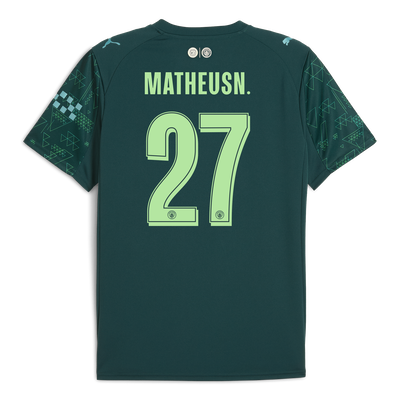 Manchester City EA SPORTS FC Camiseta 2025/26 con estampado MATHEUS N. 27