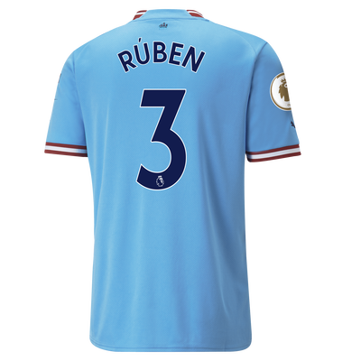 Manchester City Home Jersey 22/23 with RÚBEN 3 printing