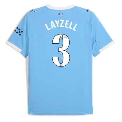 Manchester City Home Jersey 2025/26 With LAYZELL 3 Printing