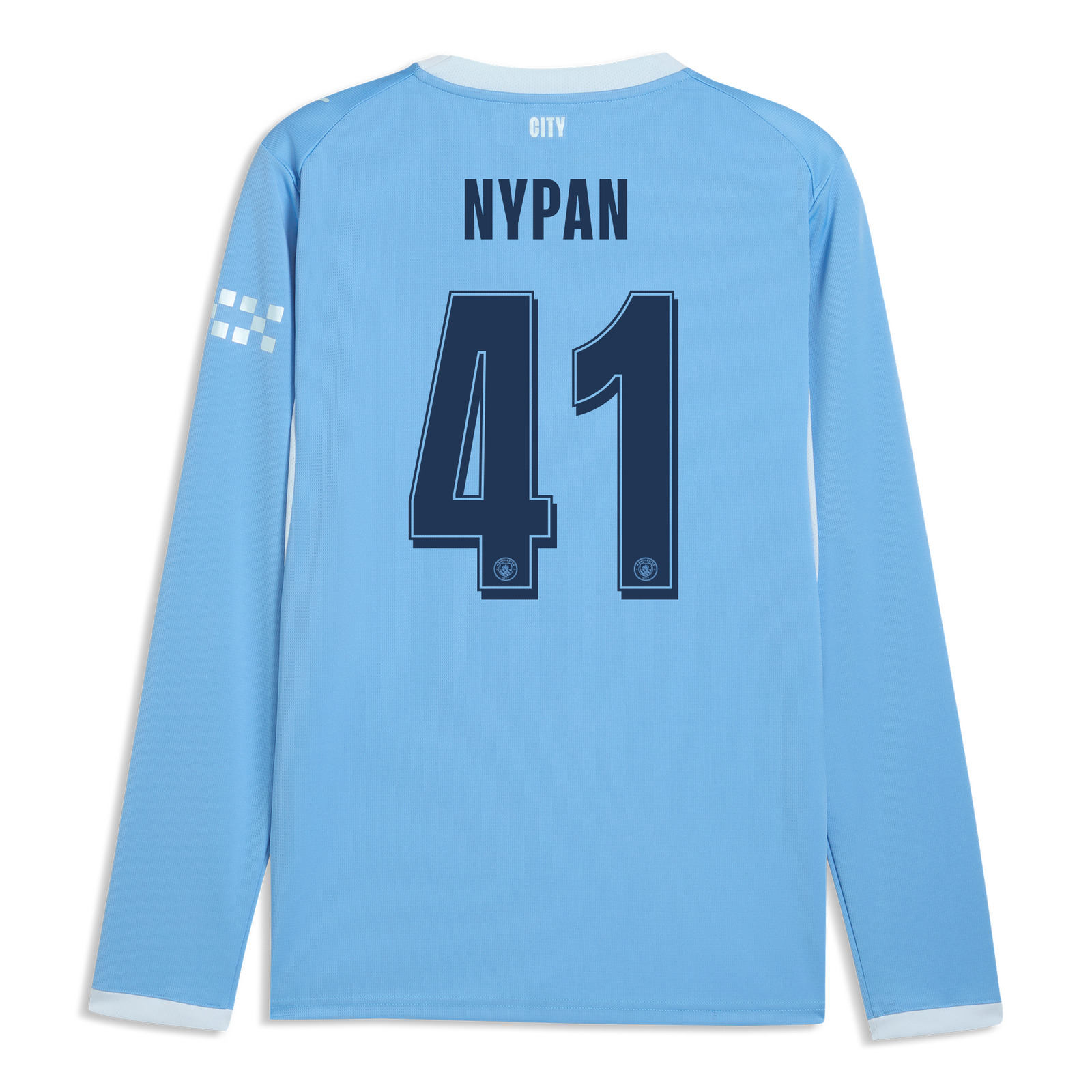 Manchester City Home Jersey 2026/27 Long Sleeve With NYPAN 41