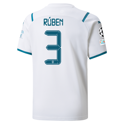 Man City Maglia Gara Away Bambino 21/22 con stampa Rúben Dias