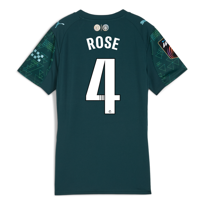 Womens' Man City EA SPORTS FC Jersey 2025/26 With ROSE 4 Printing green - Check out all Manchester City t-shirts online - Official Manchester City FC store