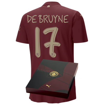 Manchester City Authentic Third Jersey 2024/25 with DE BRUYNE 17 printing in Gift Box
