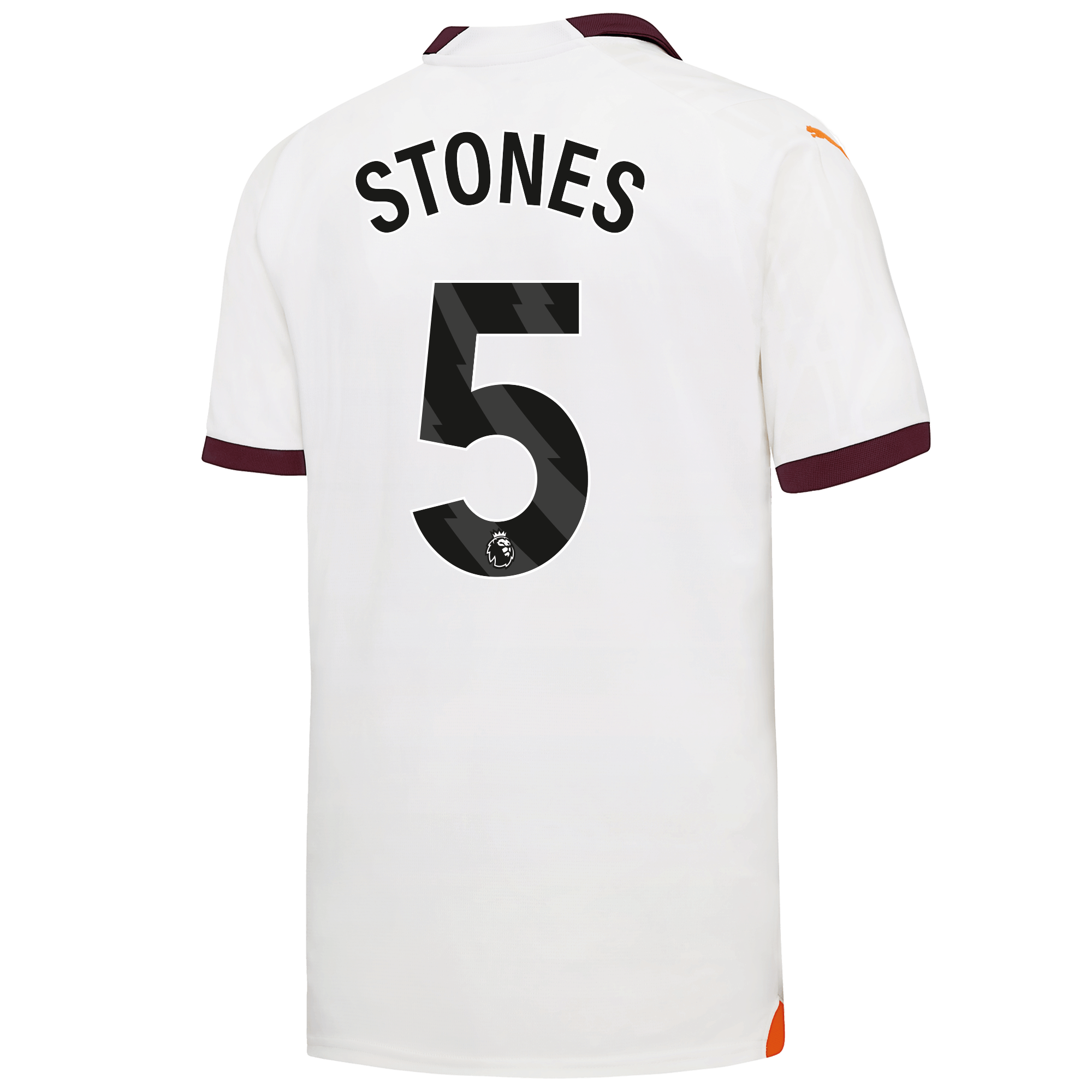 Manchester City No5 Stones Home Soccer Club Jersey