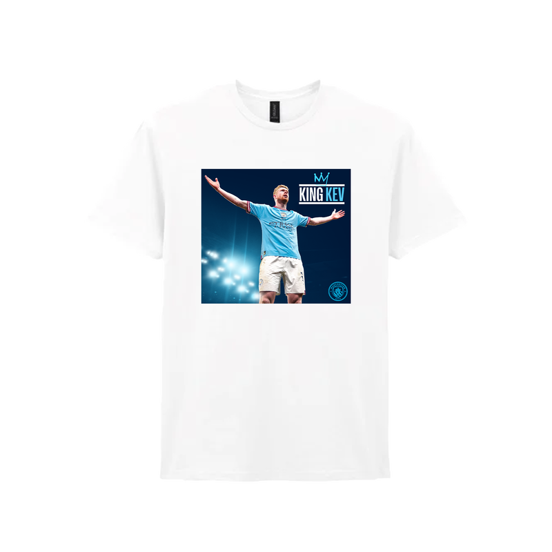 MCFC KIDS KING KEV KDB TSHIRT - white