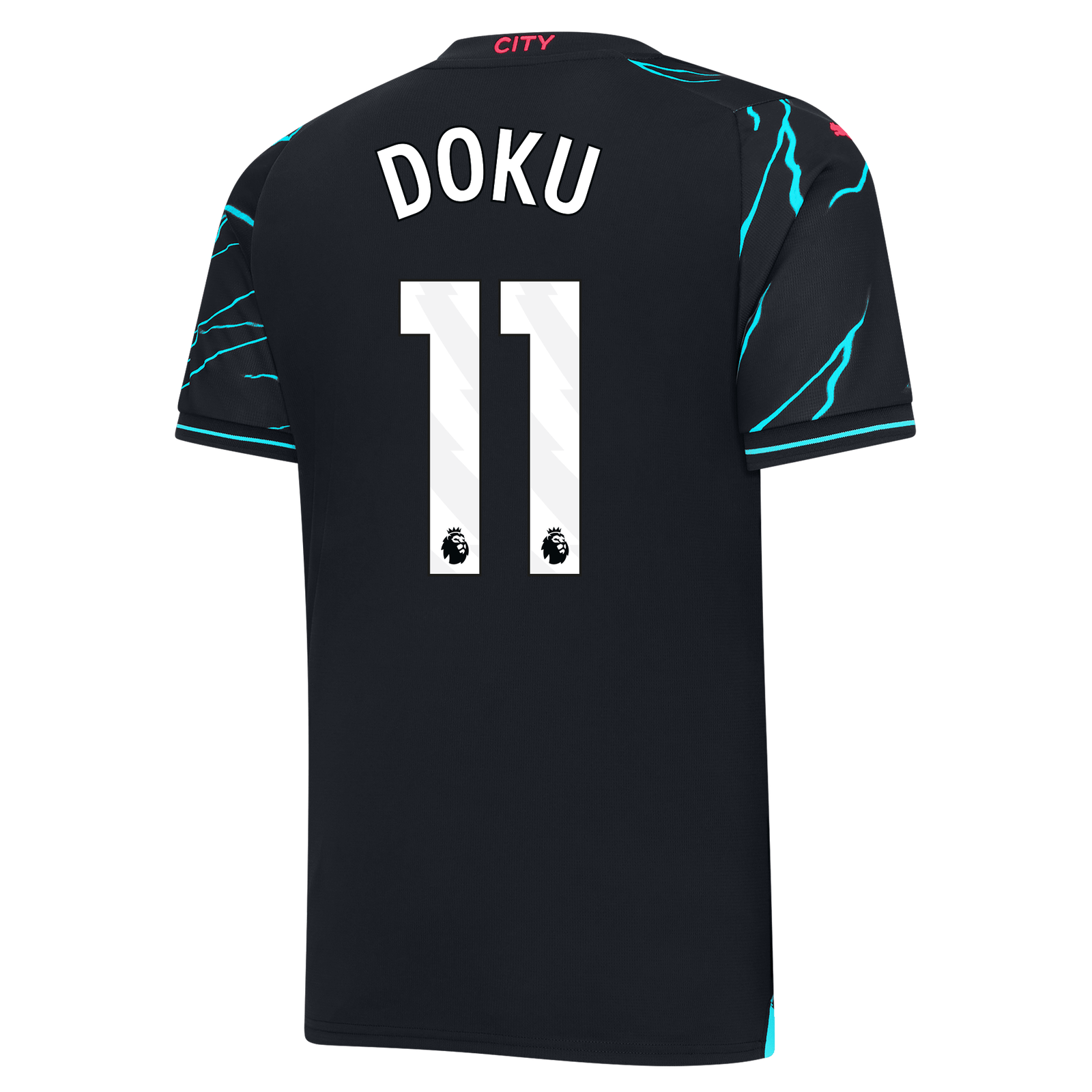 Manchester City Third Jersey 2023/24 with DOKU 11 printing
