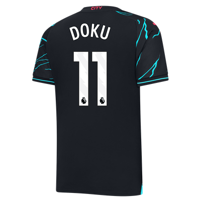 Manchester City Third Jersey 2023/24 with DOKU 11 printing