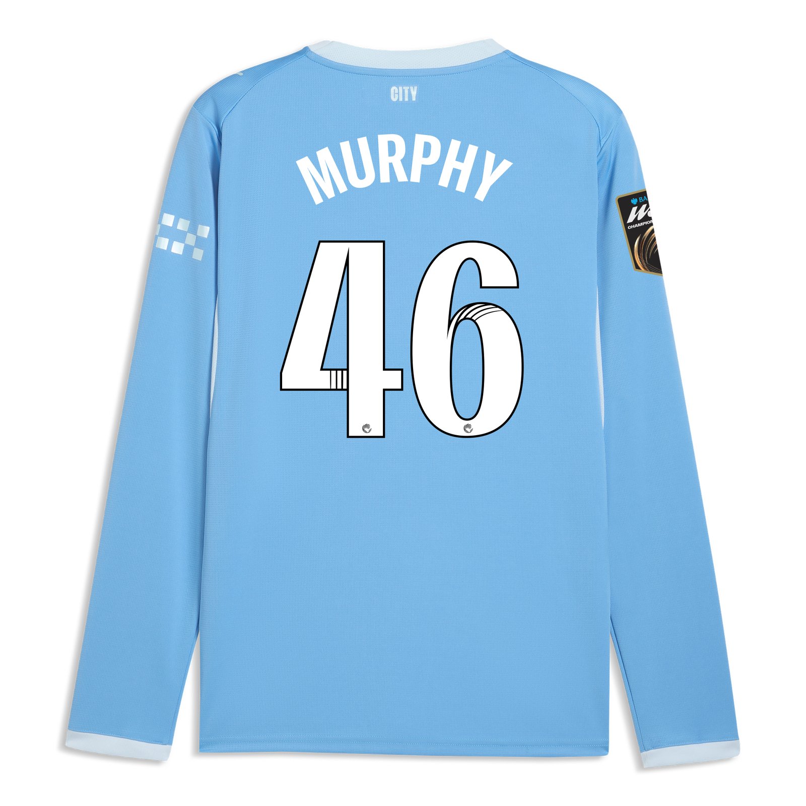 Manchester City Home Jersey 2026/27 Long Sleeve With MURPHY 46