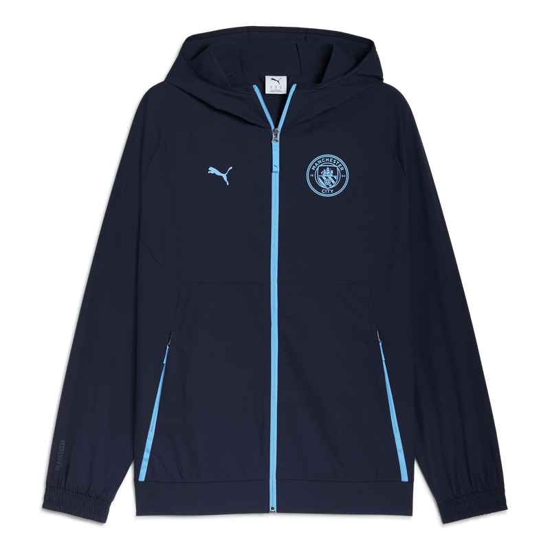MCFC MENS PUMATECH WVN JACKET - navy