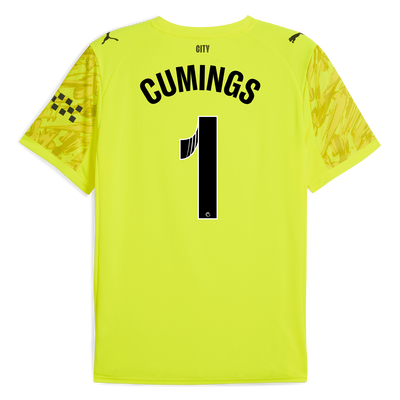 Manchester City Goalkeeper Jersey 2025/26 With CUMINGS 1 Printing