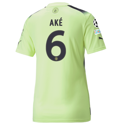 Women's Manchester City Third Jersey 2022/23 with AKÉ 6 printing