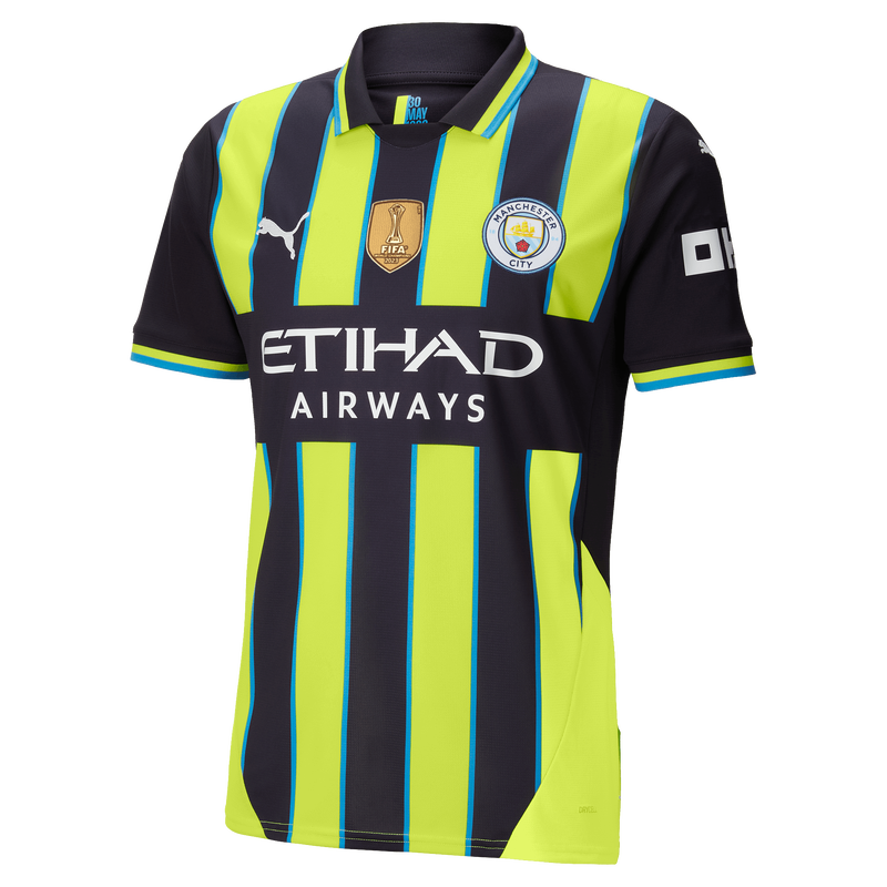 Man City Away Jersey 24 25 with Custom Printing New Navy Size XL from Polyester for males Official Manchester City FC Store