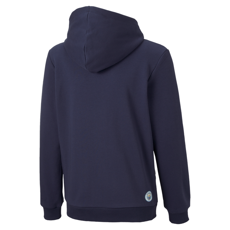 MCFC LW KIDS FTBL LEGACY HOODED SWEAT - navy