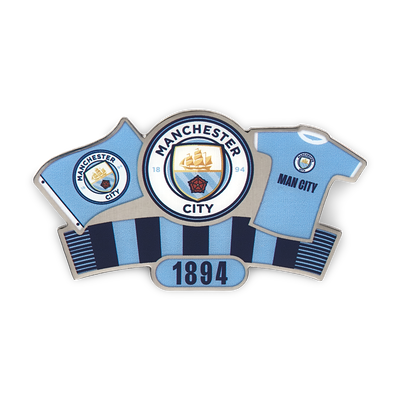 Manchester City Collage Pin Badge