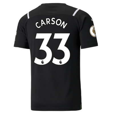Manchester City Goalkeeper Shirt 21/22 with Scott Carson printing