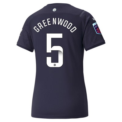 Womens Manchester City 3rd Shirt 21/22 with Alex Greenwood printing