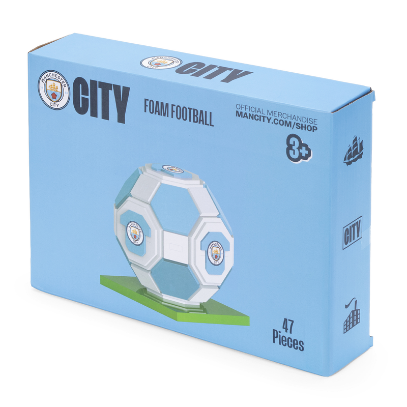 MCFC FW FOAM MODEL FOOTBALL - BLUE