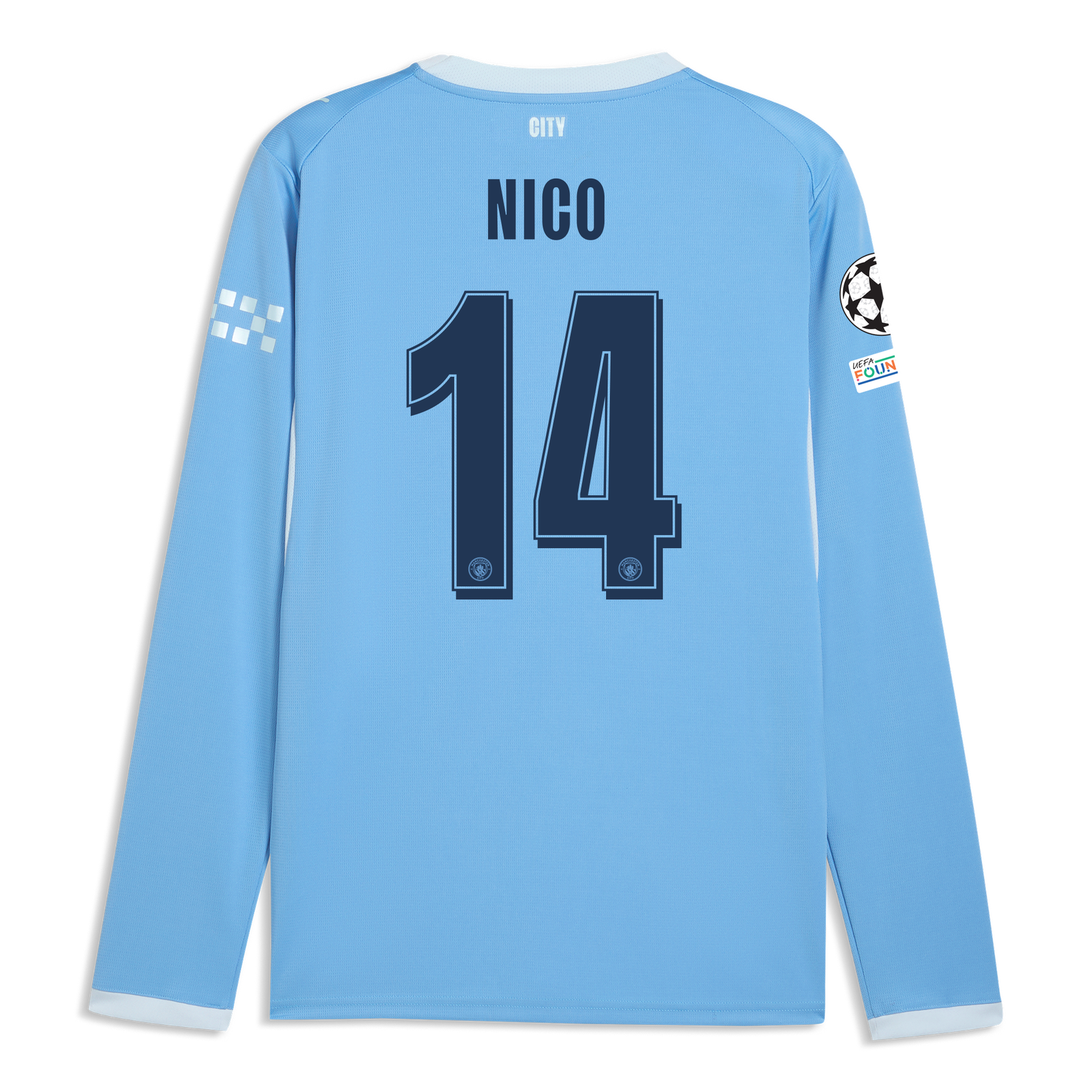 マンチェスターシティ　14/15　ユニフォーム　長袖 マンチェスター・シティ ホーム ユニフォーム 2026/27 長袖 NICO 14