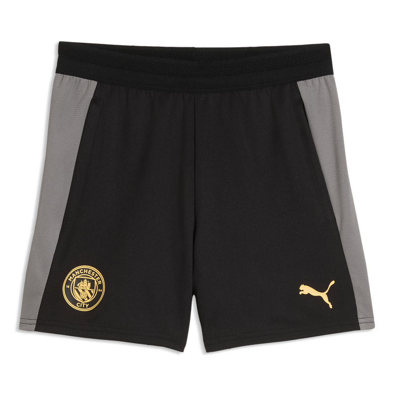 MCFC TR KIDS TRAINING POCKET SHORTS - PUMA Black-Cast Iron