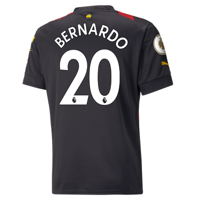 Manchester City Away Jersey 2022/23 with BERNARDO 20 printing