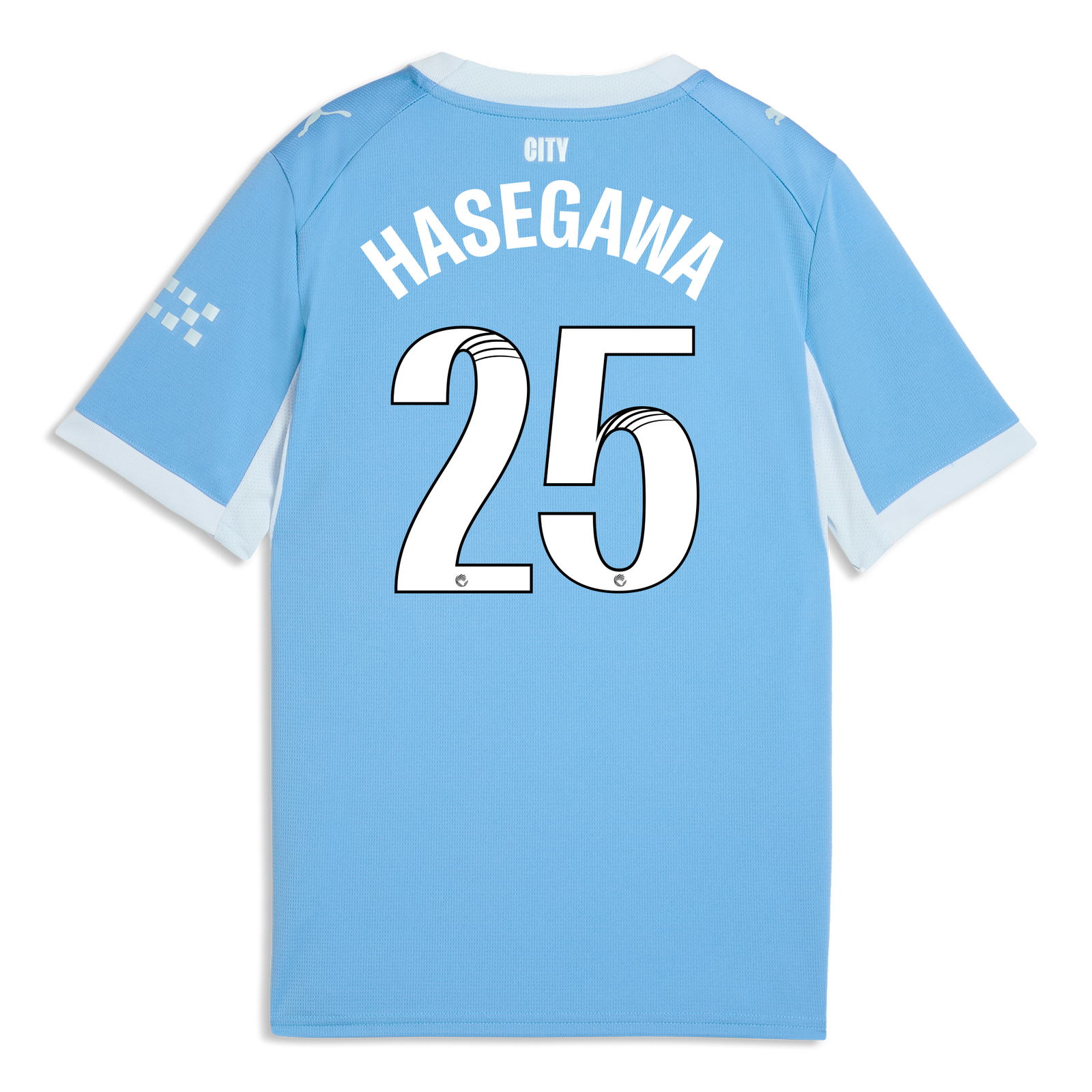 ウェア PUMA Manchester City HASEGAWA 25 Jersey Kids' Manchester City Home Jersey 2026/27 With HASEGAWA 25