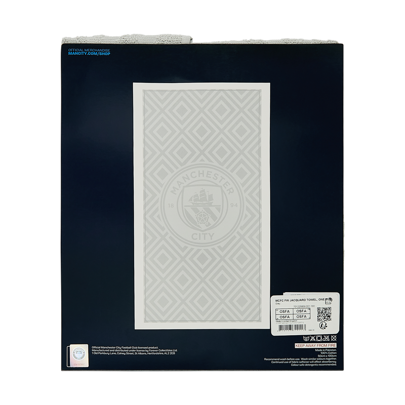 MCFC FW JACQUARD TOWEL - grey