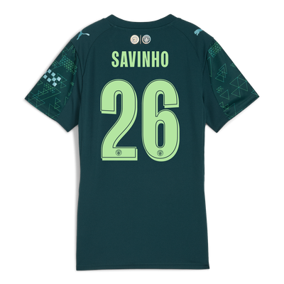 Womens Manchester City EA SPORTS FC Jersey 2025/26 With SAVINHO 26 Printing