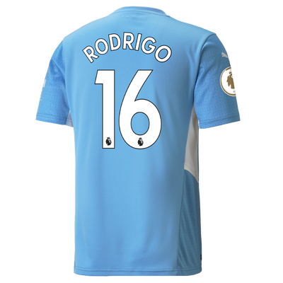 Manchester City Home Shirt 21/22 with Rodrigo printing