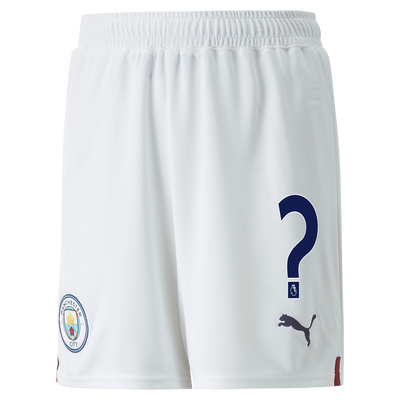 Kids' Manchester City Football Shorts 22/23 with custom number