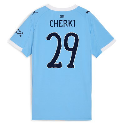 Women's Manchester City Home Jersey 2025/26 With CHERKI 29 Printing