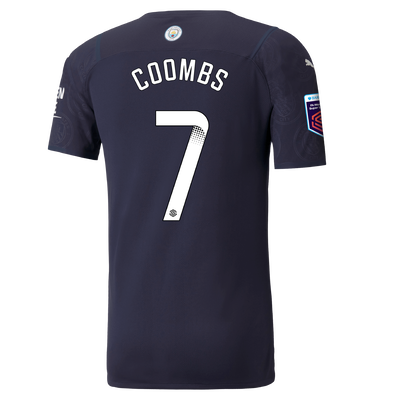 Manchester City Authentic 3rd Shirt 21/22 with Laura Coombs printing