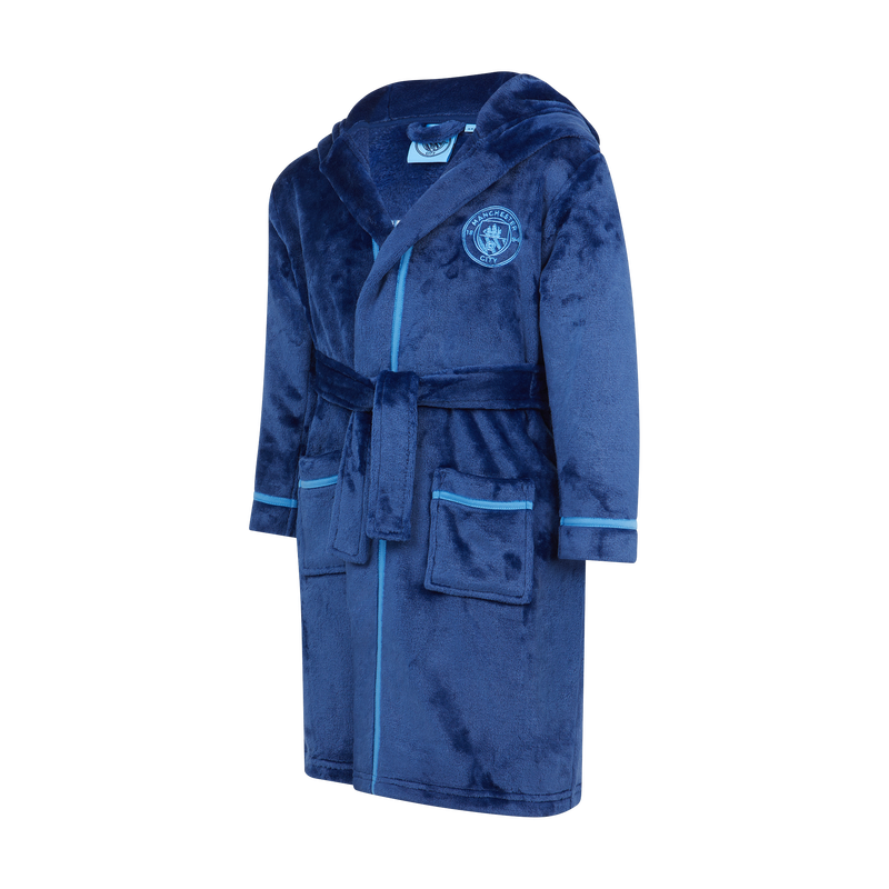 MCFC KIDS MAN CITY ROBE - navy