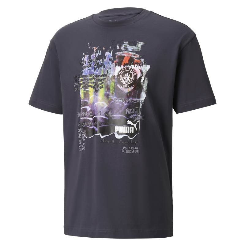 MCFC LW MENS FTBLNRGY+ TEE - grey