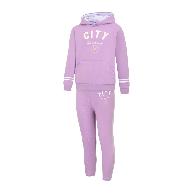 MCFC GIRLS 2PK SET HOODY LEGGING - lilac