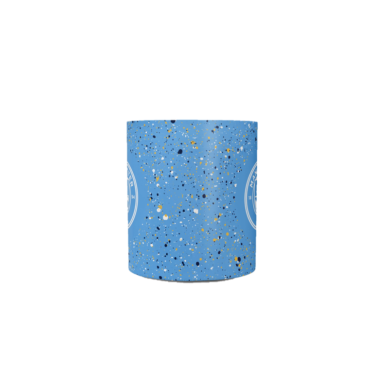 MCFC PAINT SPLATTER MUG - blue