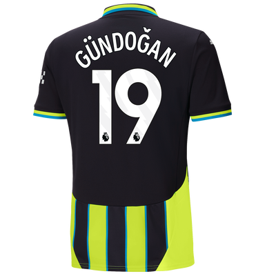 Manchester City Away Jersey 2024/25 With GÜNDOĞAN 19 Printing