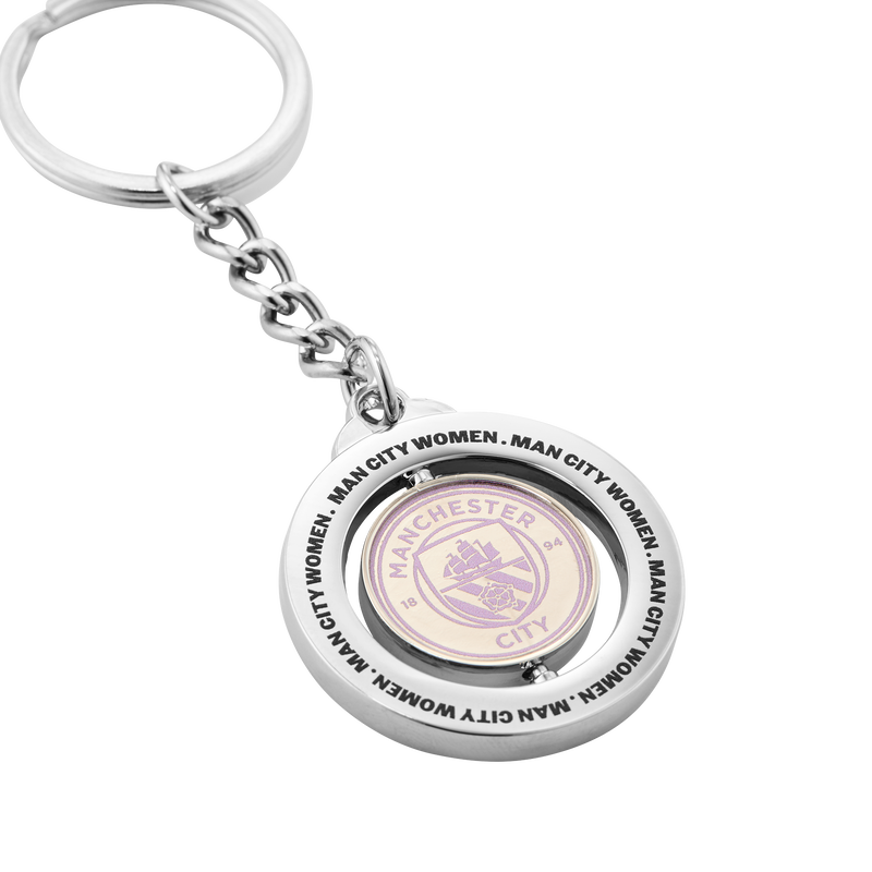 MCFC FW WMNS SPINNER KEYRING - blue