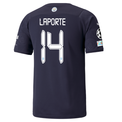 Manchester City 3rd Shirt 21/22 with Aymeric Laporte printing