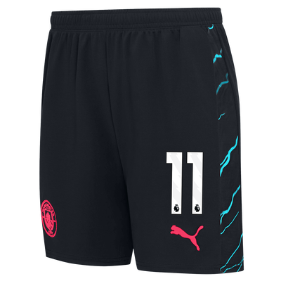Kids' Manchester City Football Shorts 2023/24with #11