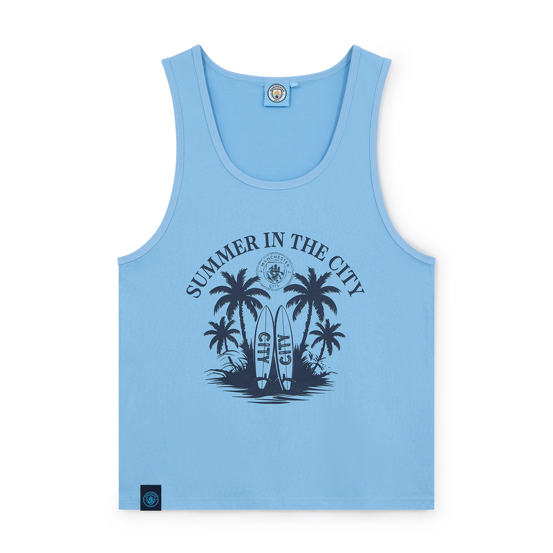 Man City Summer Tank Top blue - Check out all Manchester City vest online - Official Manchester City FC store
